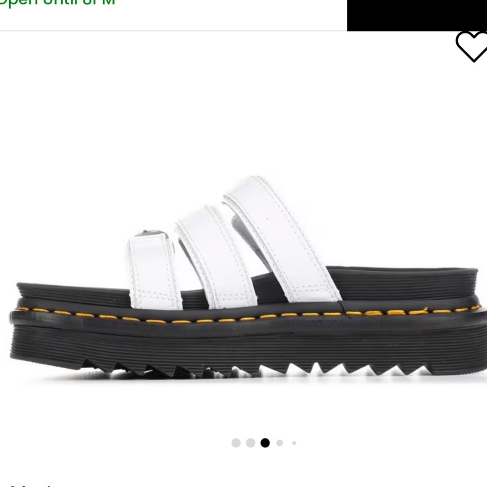 Dr. Martens Women's White and Black Platform Sandals size 9 - Picture 2 of 8